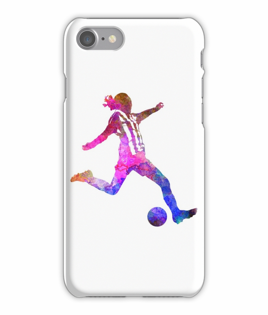Girl Playing Soccer Football Player Silhouette Iphone Girl