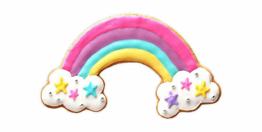 Colorful Cute Rainbow Stars Cookie Could Sky 