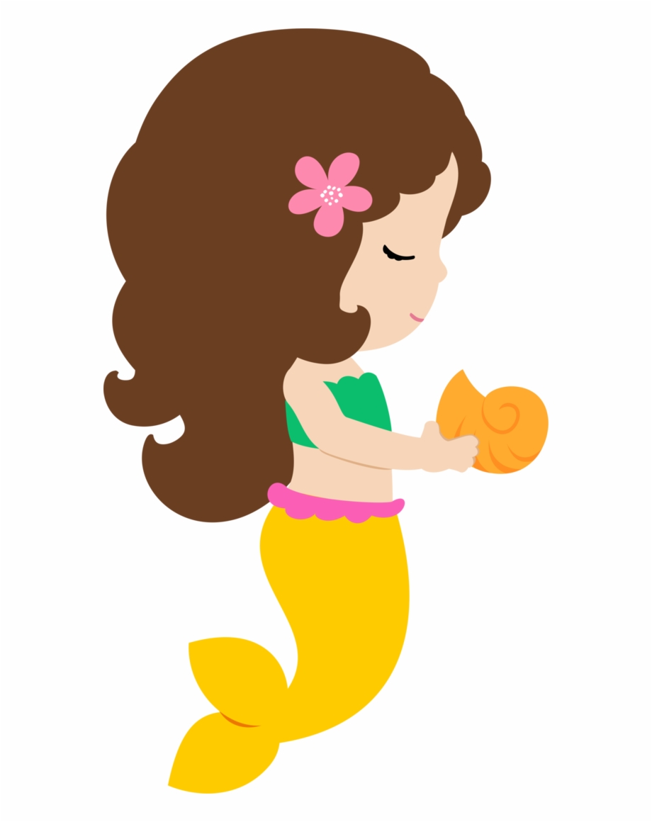 Doll Clipart Happy Cute Mermaid Clipart