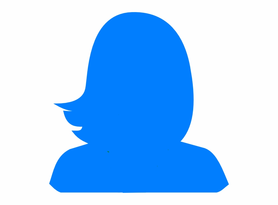 How To Set Use Blue Woman Silhouette Svg