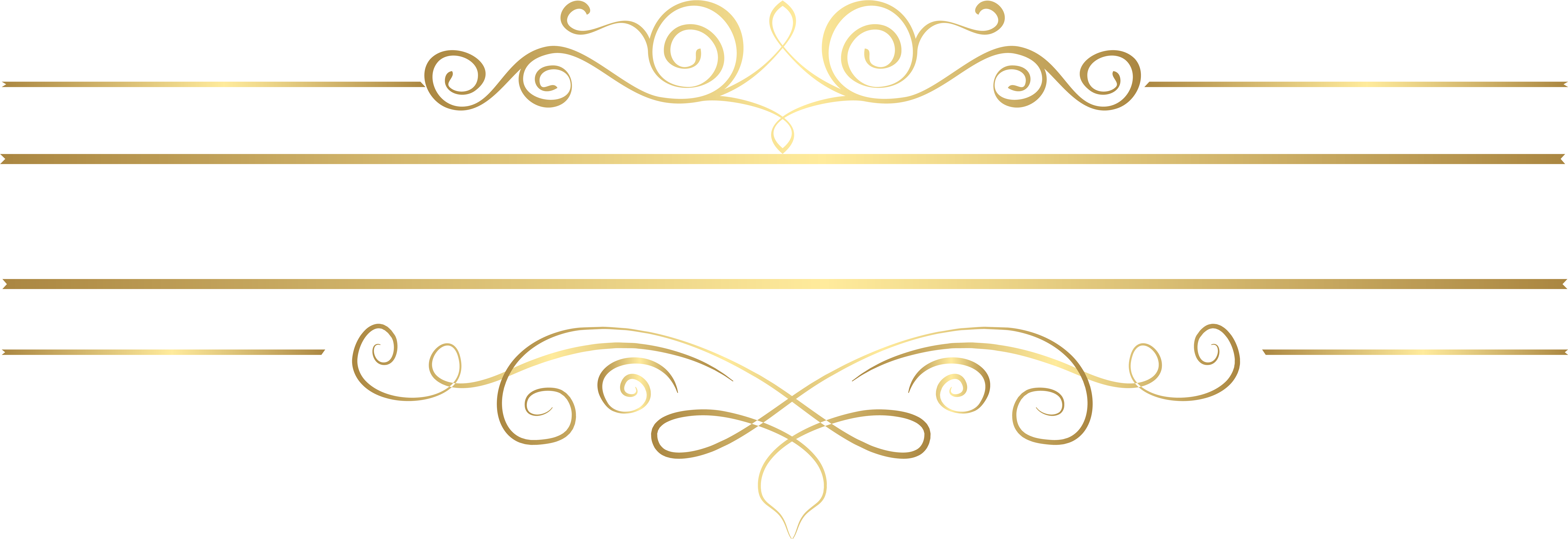 Gold Decorative Lines Png Transparent Background Decorative Elements