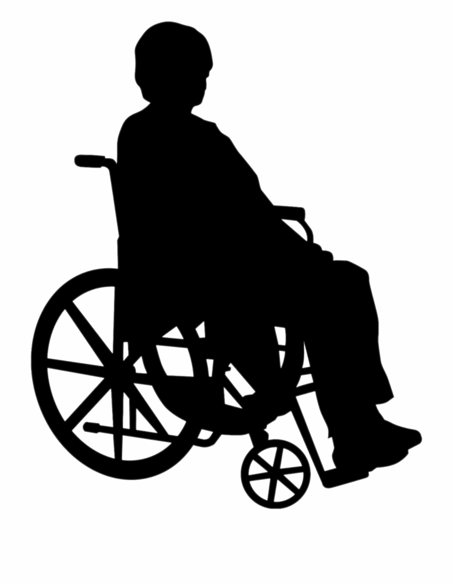Wheelchair Person Silhouette Png Png Download Person In