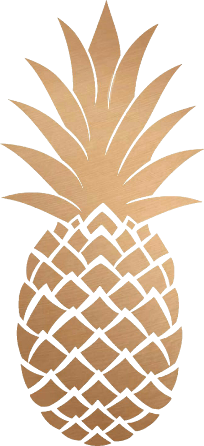 Pia Png Tumblr Gold Pineapple Transparent Background