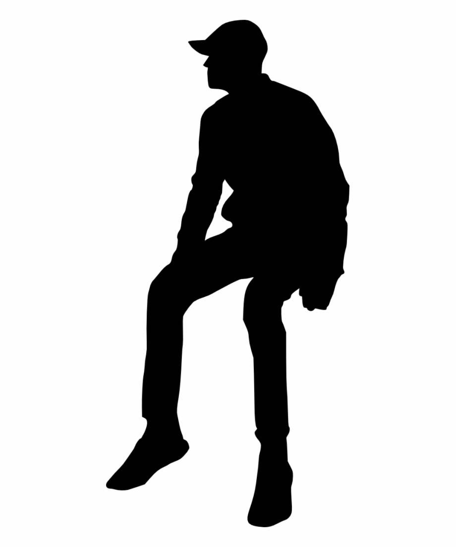 Png File Size Person Sitting Silhouette Png
