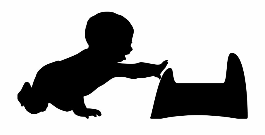 Baby Silhouette Png Baby Crawling Silhouette