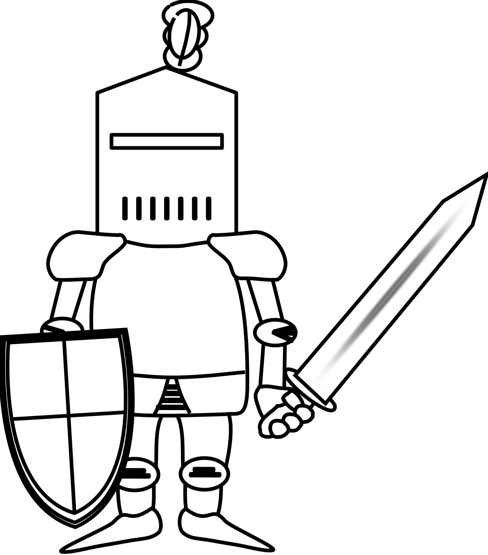 Knight Clipart Knights Black And White