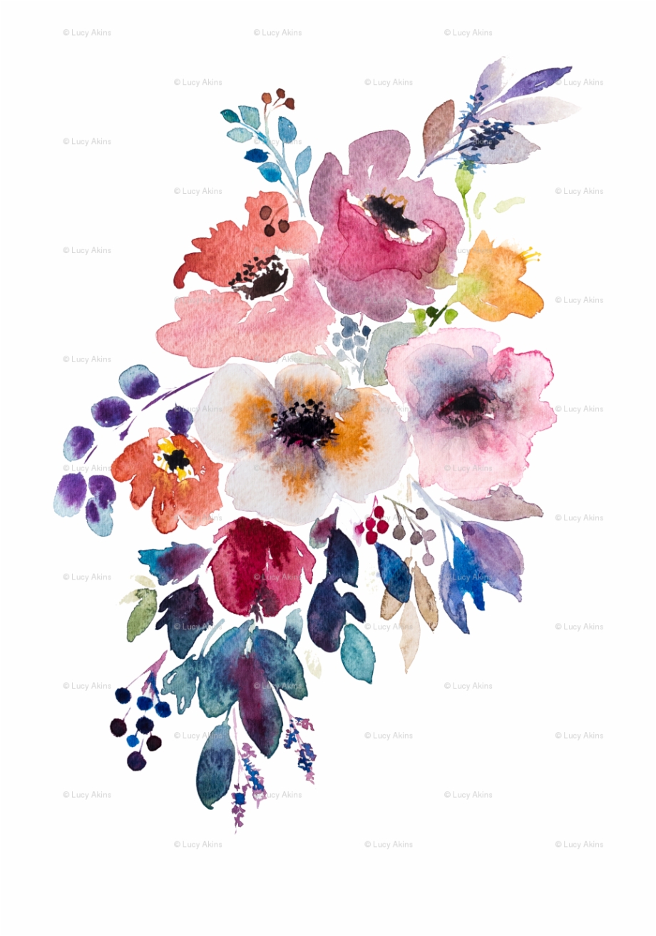 Watercolor Flower Png Fall