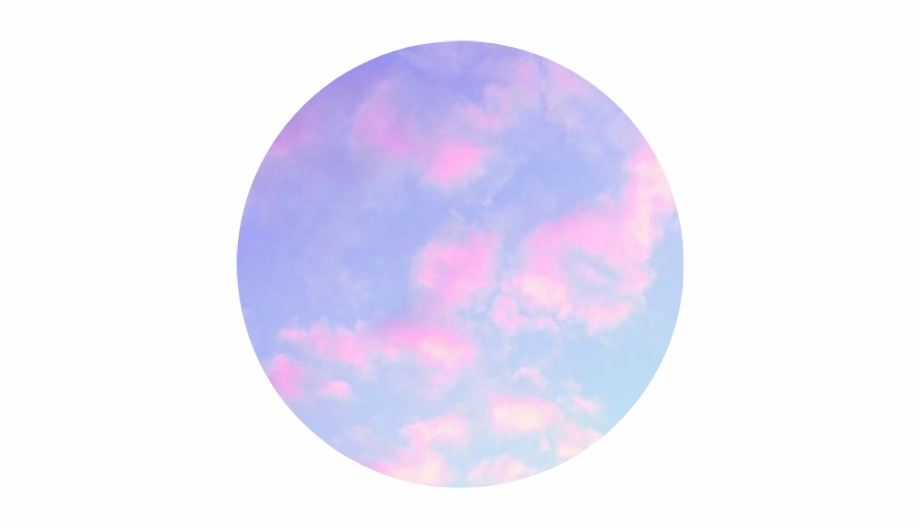 Clouds Pink Blue Purple Sky Circle Shape Kpop