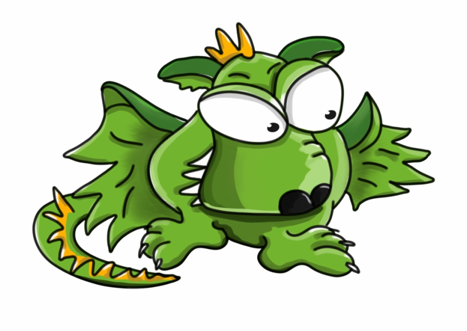 Draconin Green Dragon Cartoon Character Naga Kartun Png