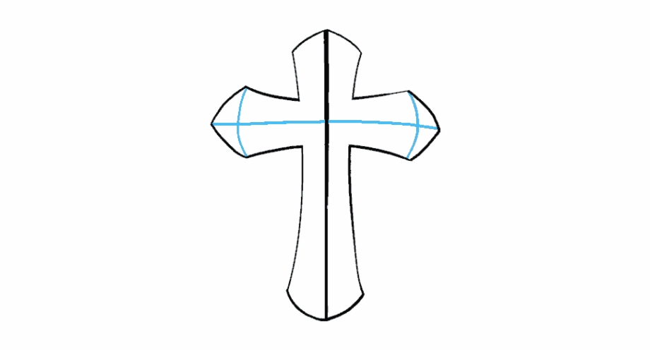 Drawn Cross Christmas Cross