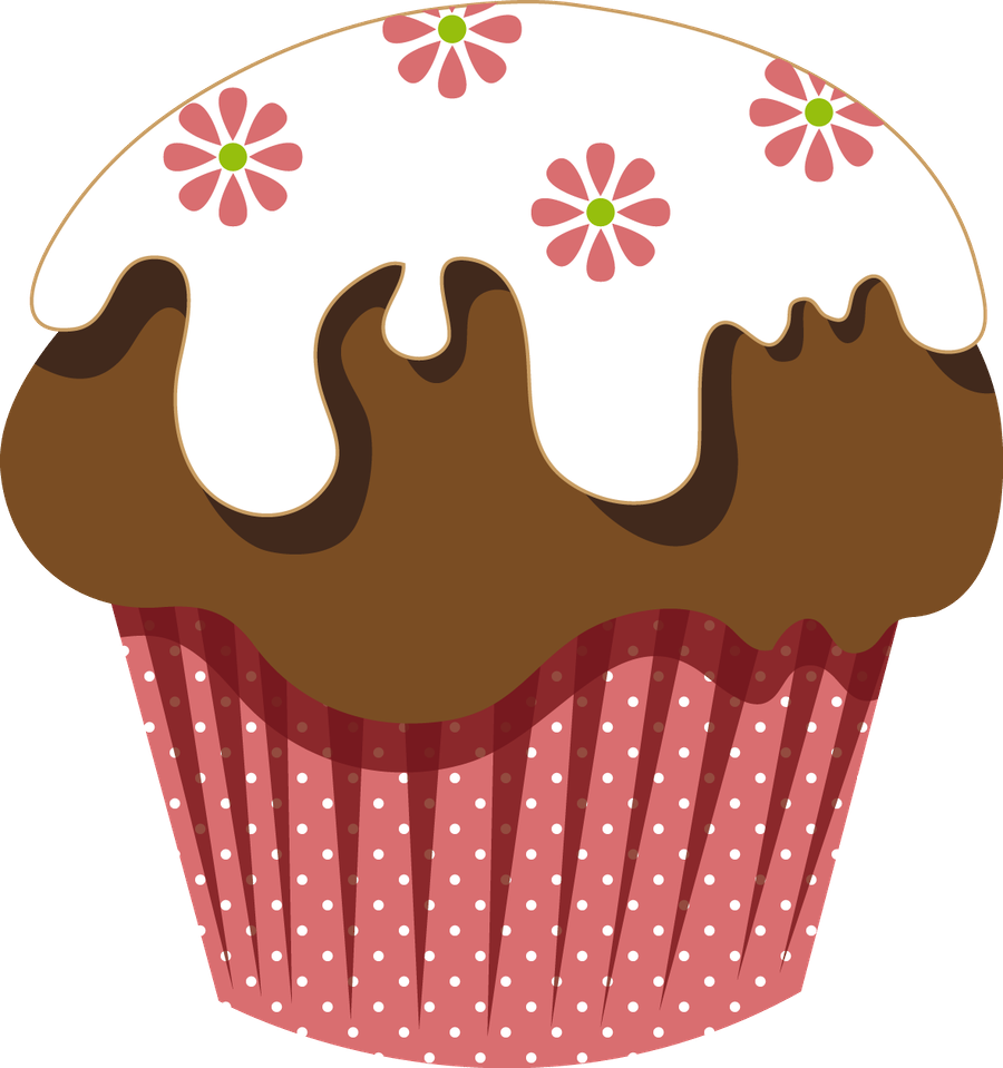 Vanilla Cupcake Clipart Happy Birthday Cupcake