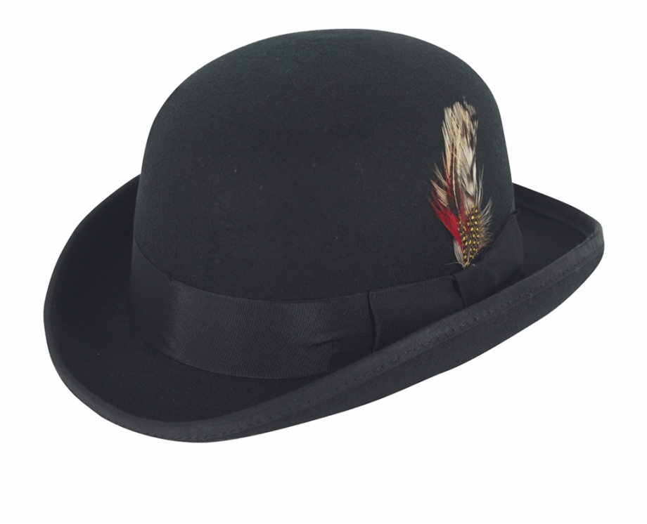 Black Bowler Hat Fedora Hat Beaver Felt