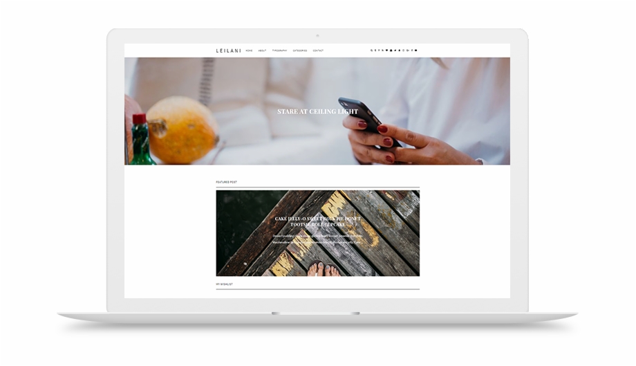 Leilani Blogger Template Theme Slider Left Right Layout