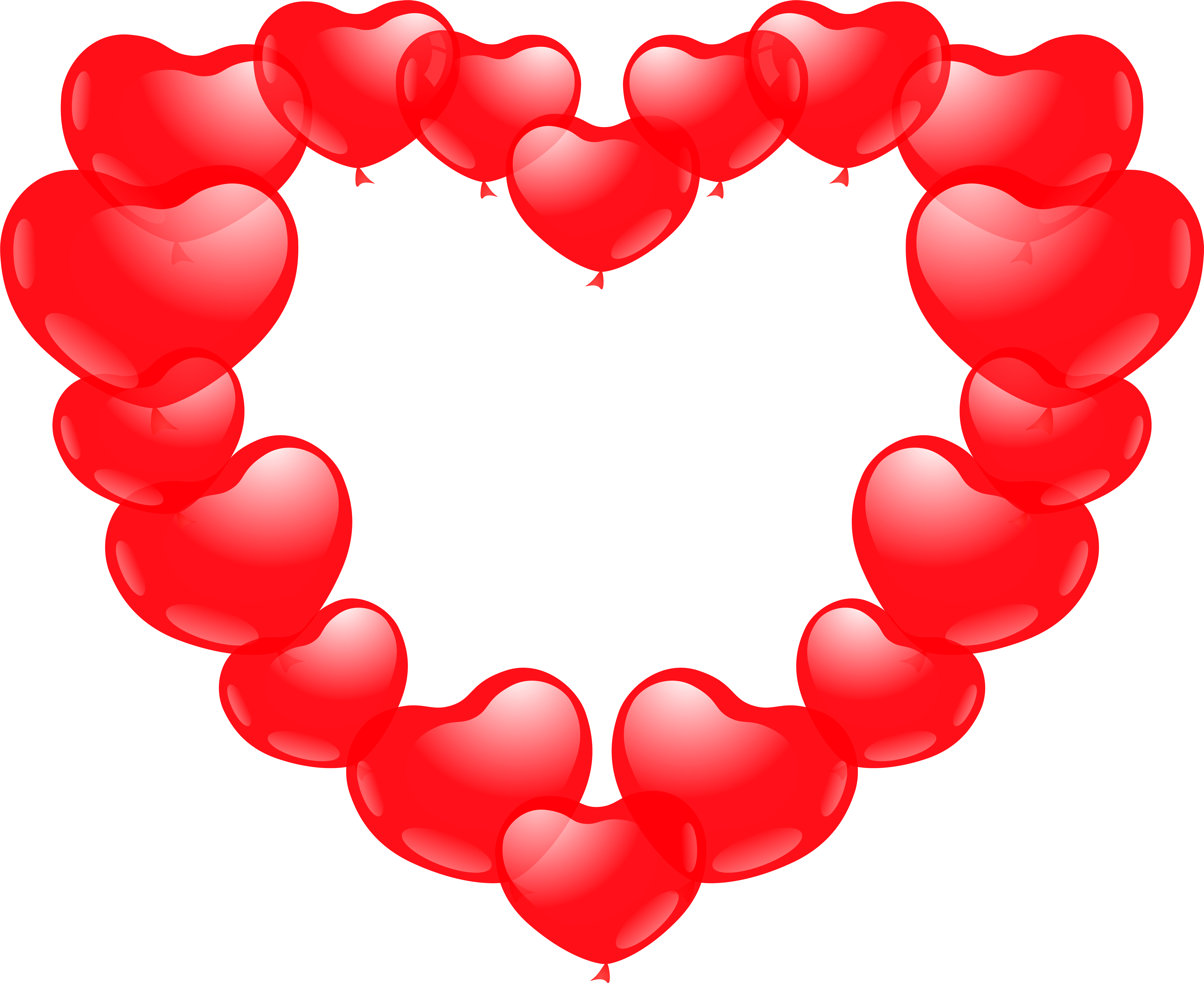 Heart Of Ballon Hearts Png Clip Art Image
