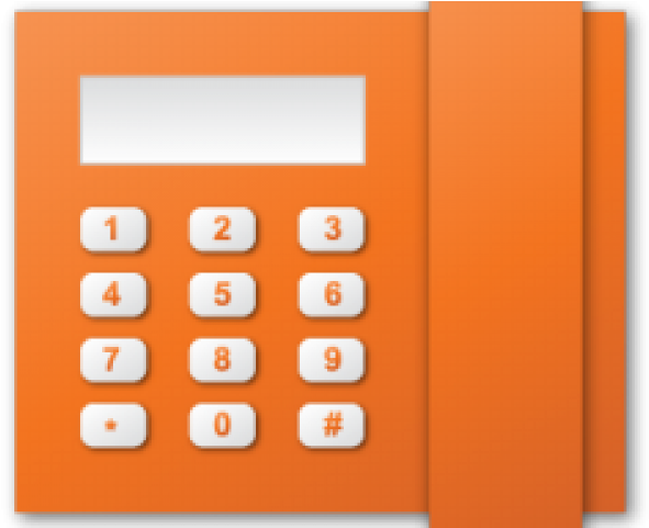 Phone Icons Orange Handphone Icon