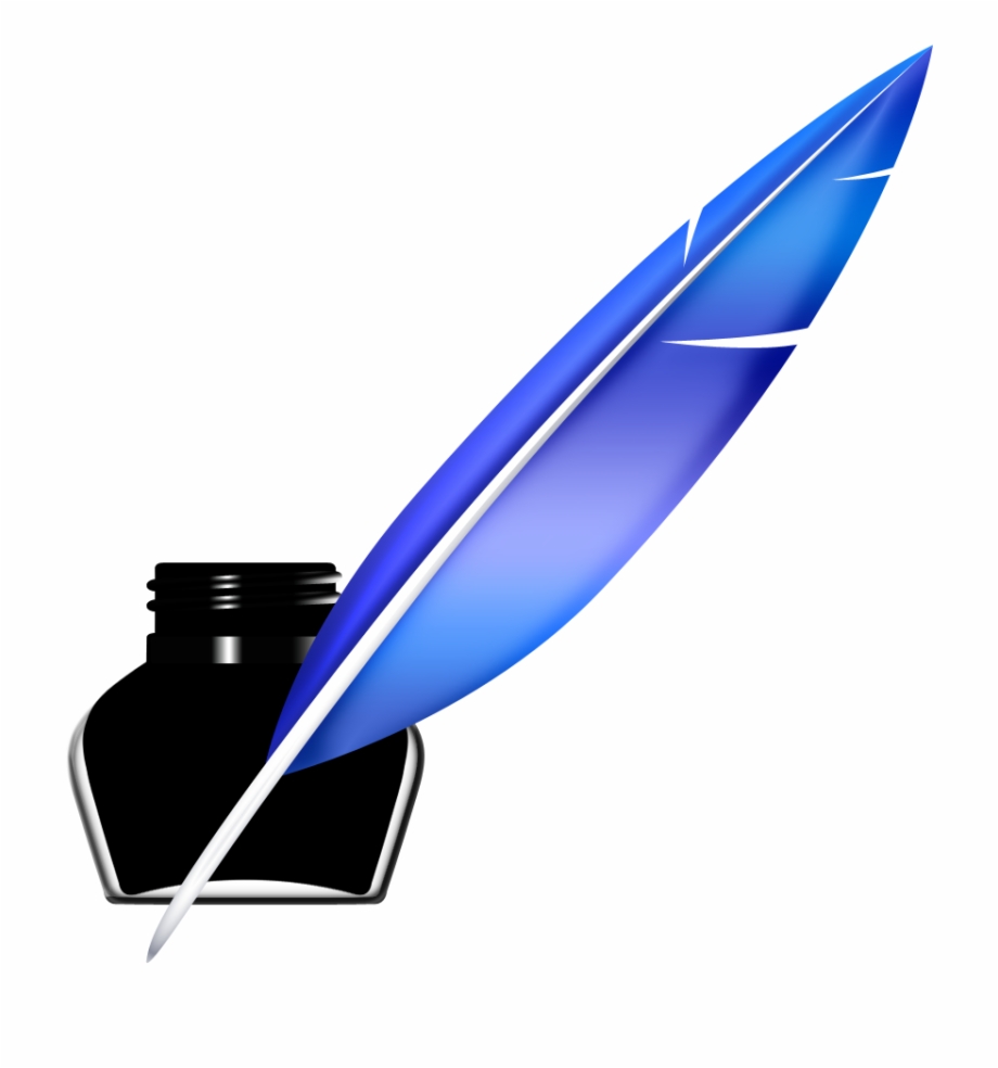Quill Pen And Inkwell Icon Psd Book And