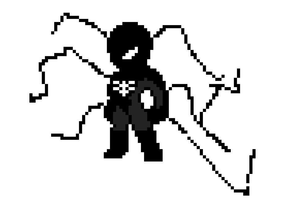 Spiderman Spooderman Pixel Art Minecraft