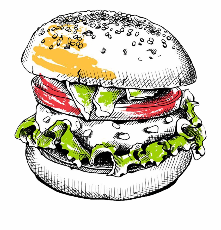 Backyard Burger Clipart Png Download Hamburger Vector Png