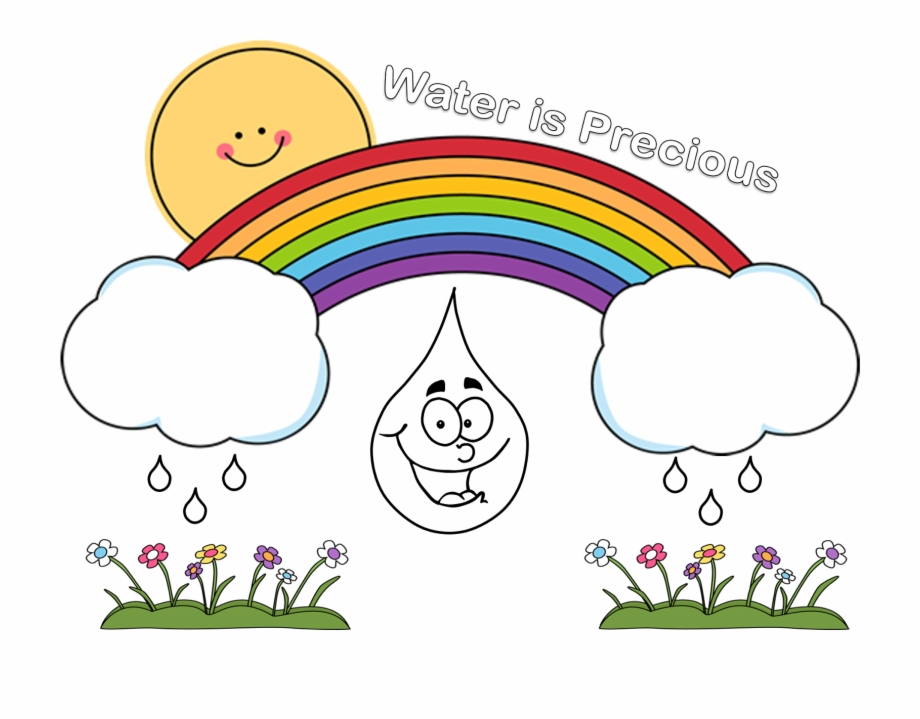 Black And White Raindrop Clipart Save Water Picture