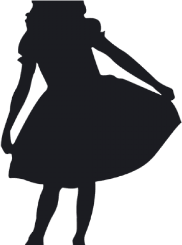 Little Girl In Dress Silhouette