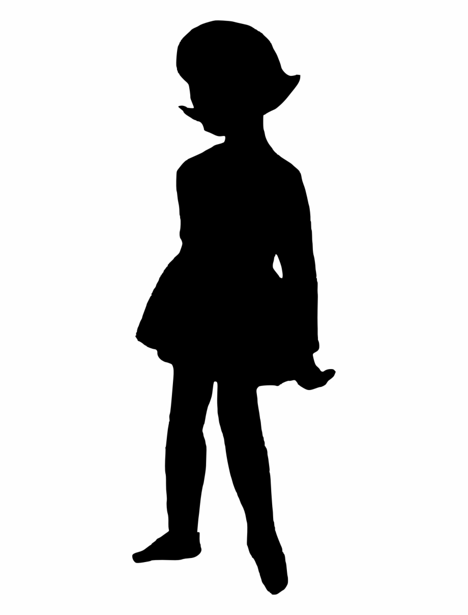 girl silhouette clip art
