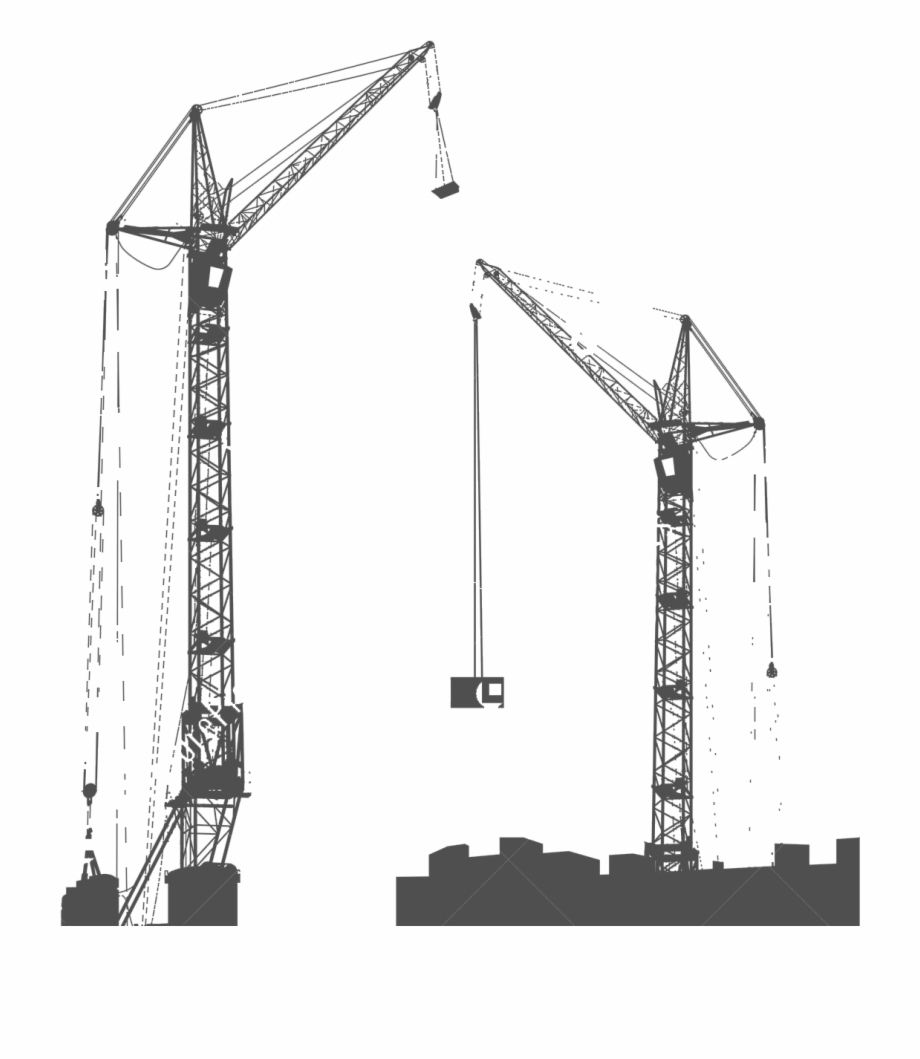 Construction Cranes Working
