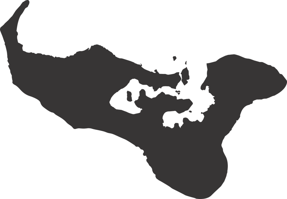 Tonga Map Silhouette Countries Pacific Islands Tonga Silhouette