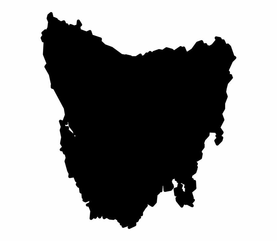 Tasmania Map Australia Island State Silhouette Tasmania Png