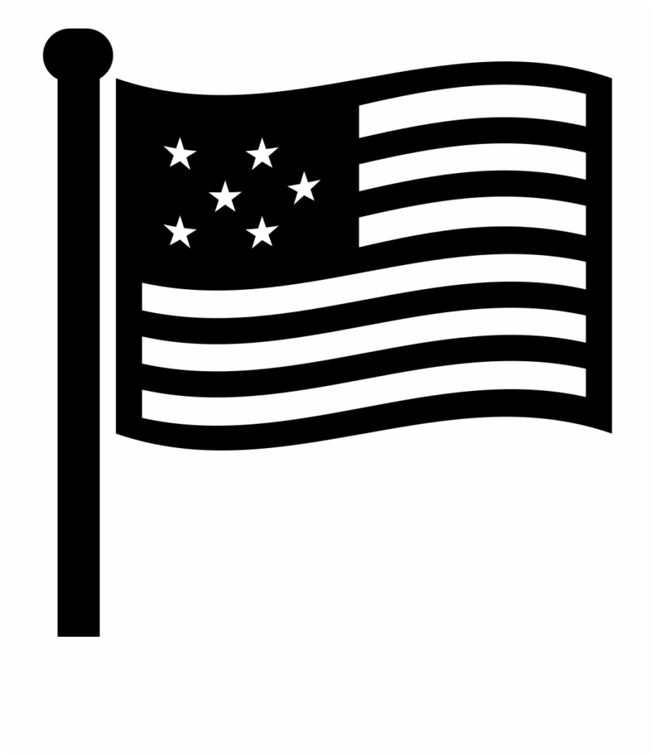 Usa Flag Comments Usa Flag Icon Black And