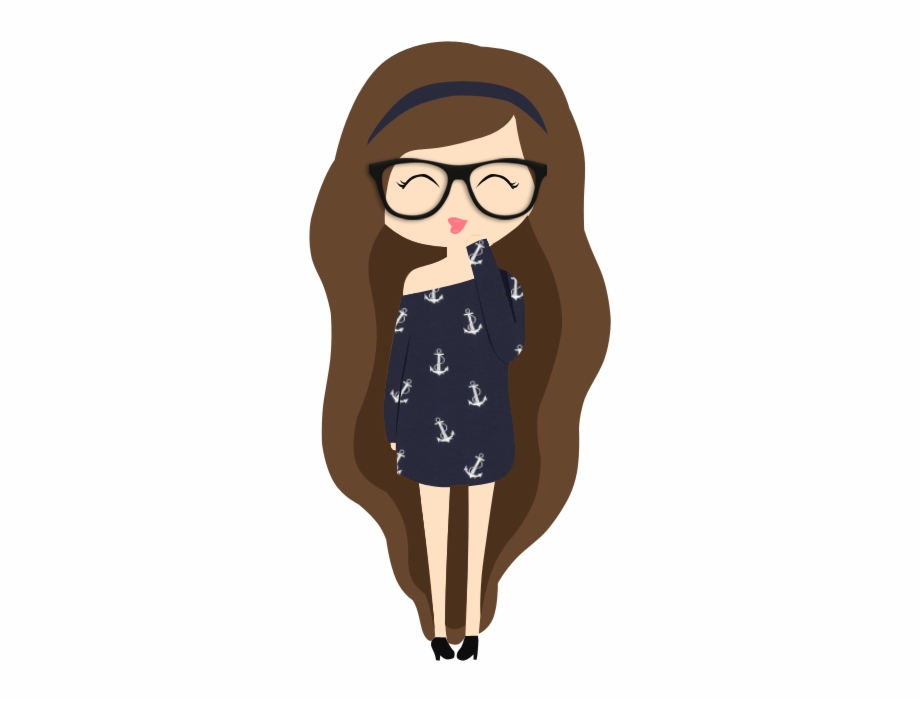 Png Tumblr Transparent Hipster Clipart Girl With Brown