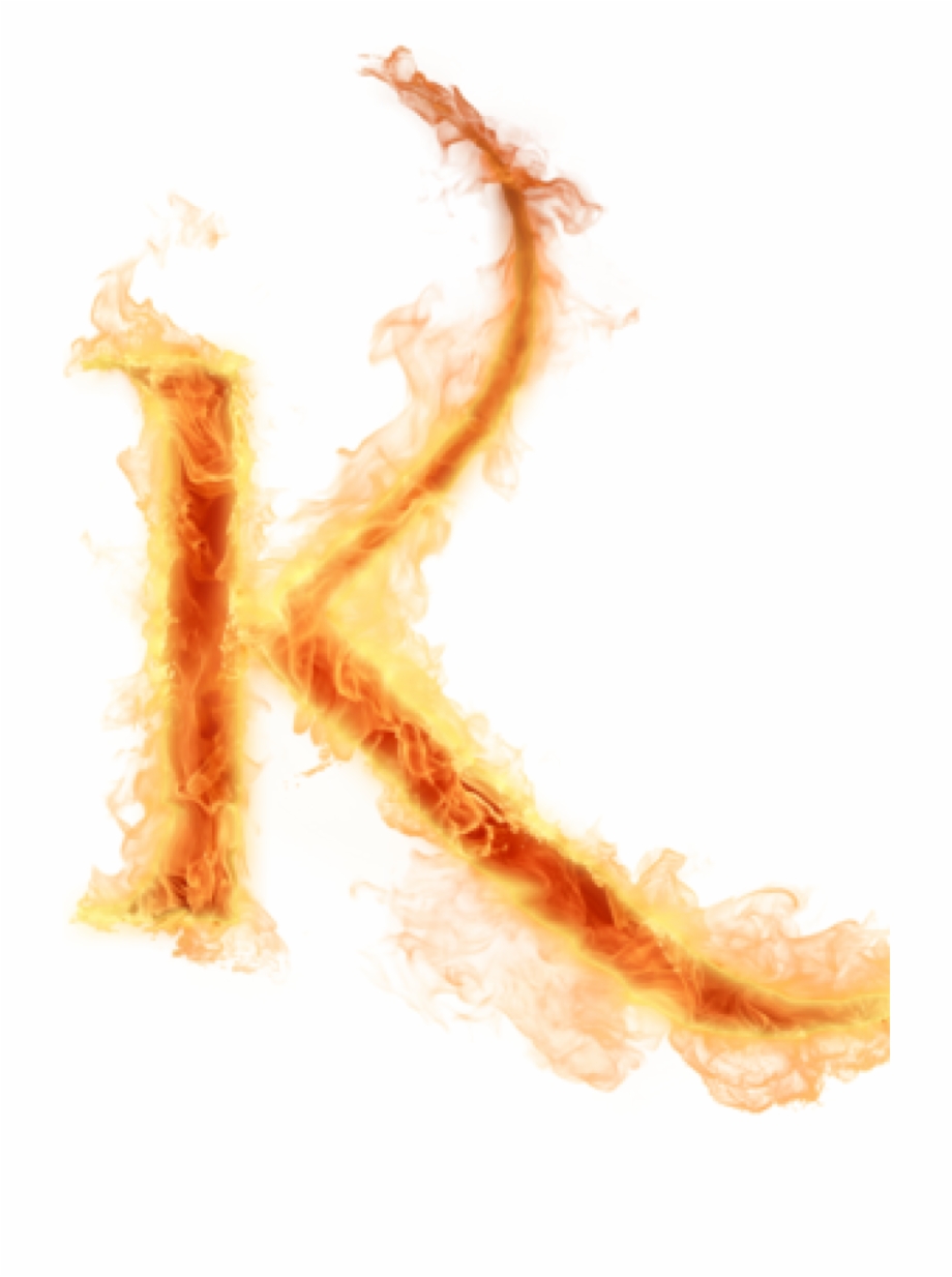 K Alphabet Png Fire Letters Az Png