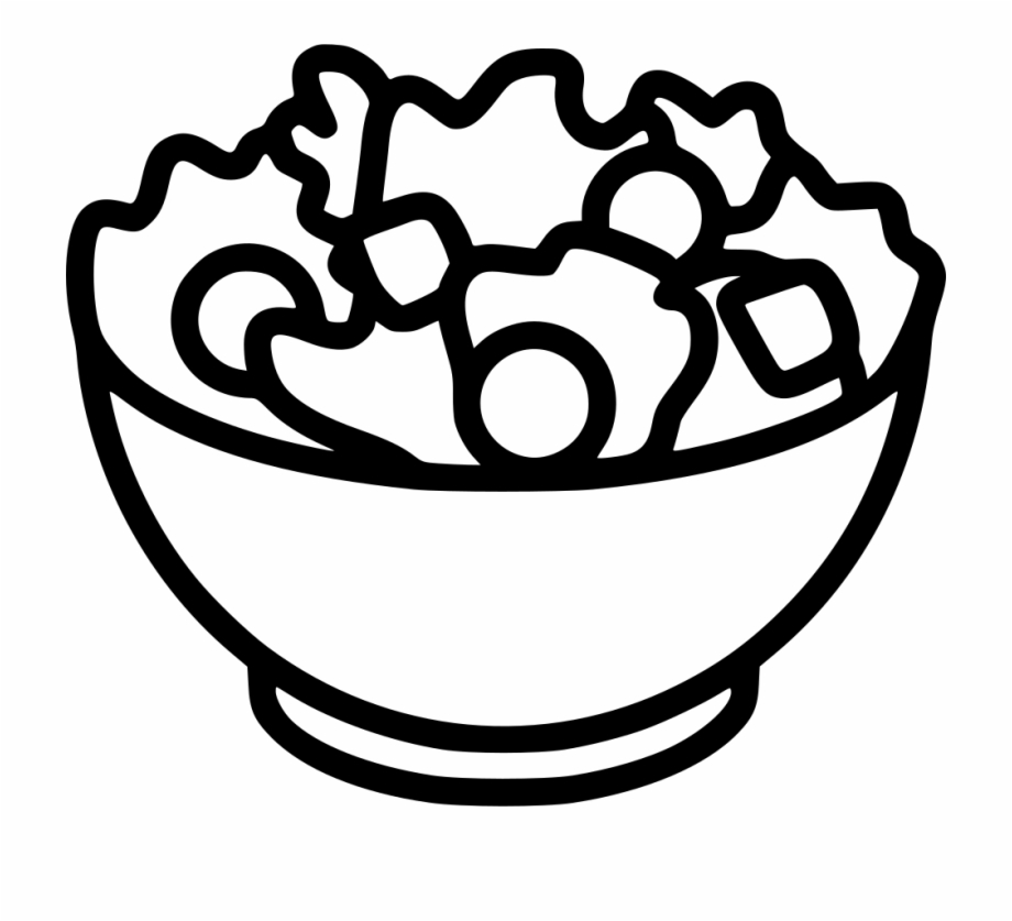 Png File Black And White Clipart Salad