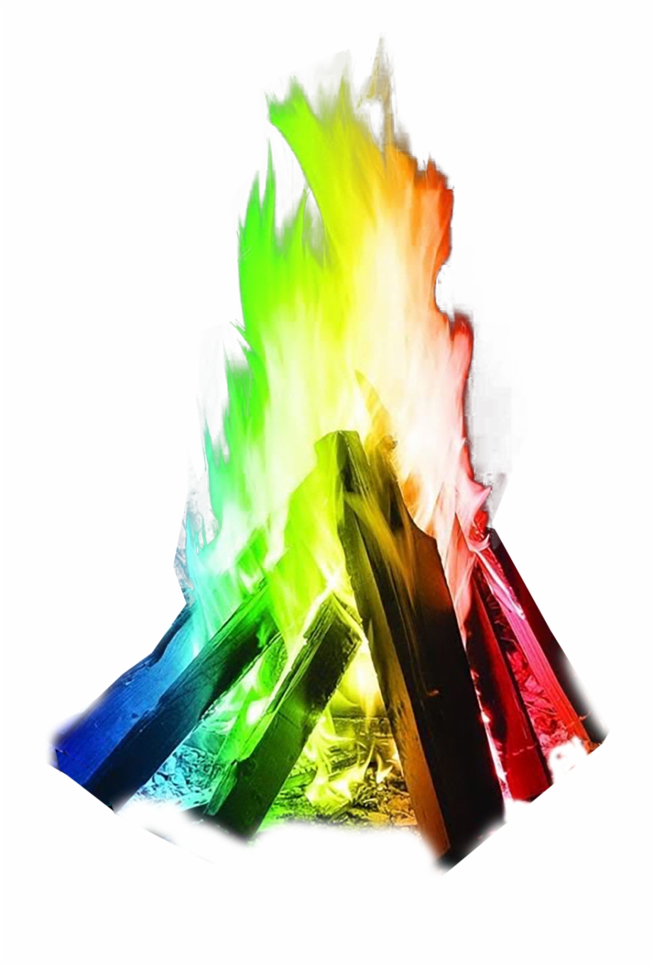 Multicolour Fire Transparent Background Png Image Seasonal Coloured