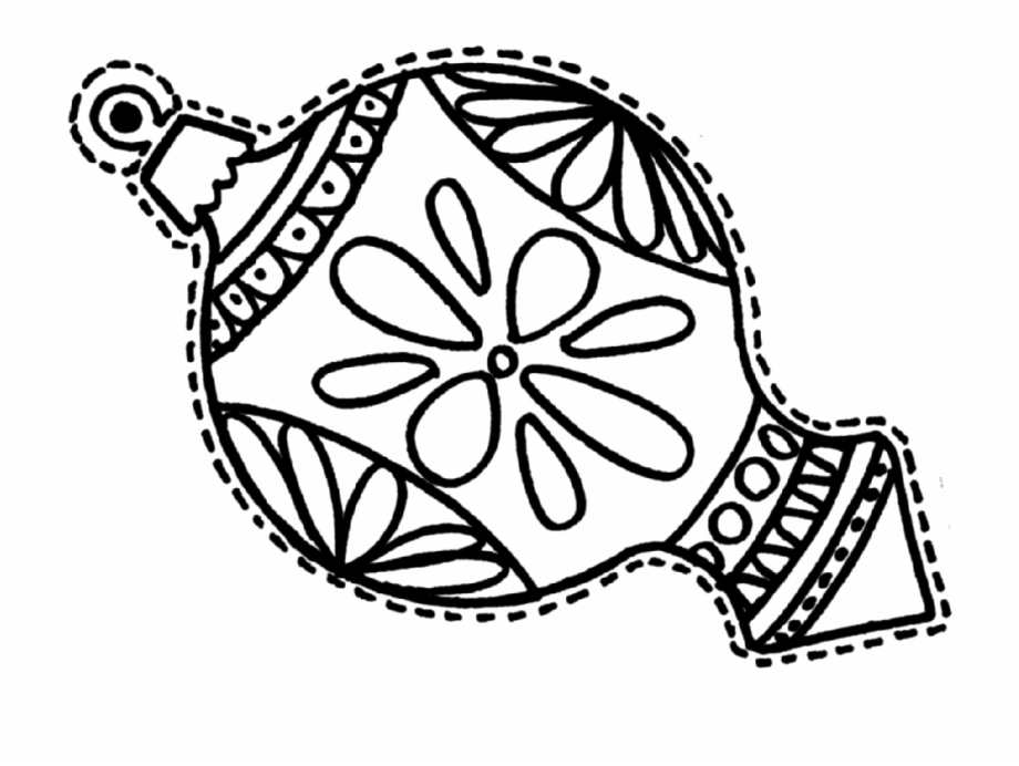 Super Adult Christmas Balls Decoration Coloring Pages Detailed