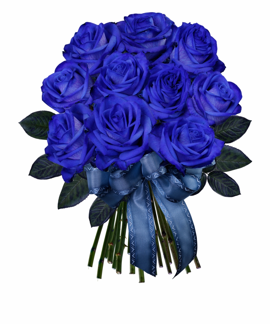 Blue rose Flower Clip art - blue flower png download - 500*500 - Free ...