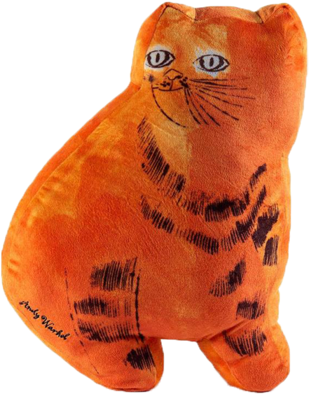 Warhols Orange Sam The Cat Plush Kidrobot