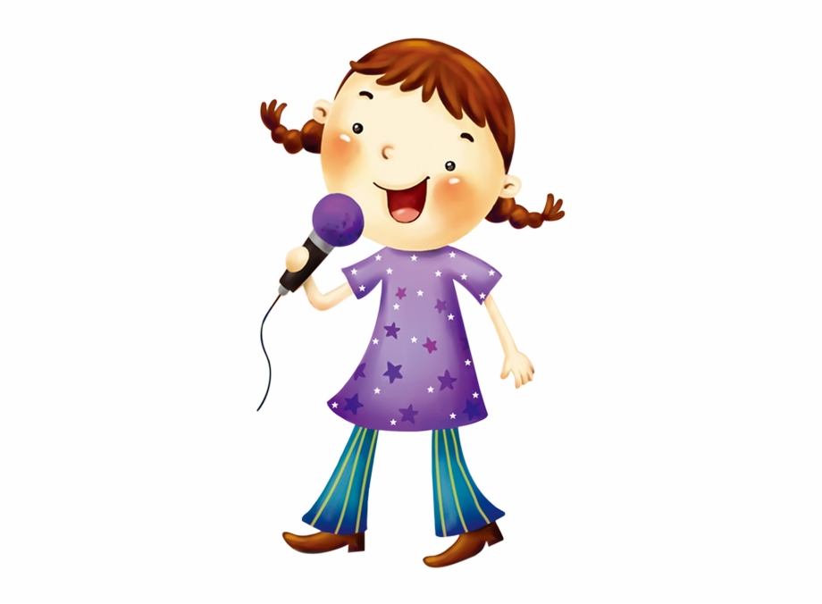 Cartoon Music Singing Clip Art Little Singing Clipart