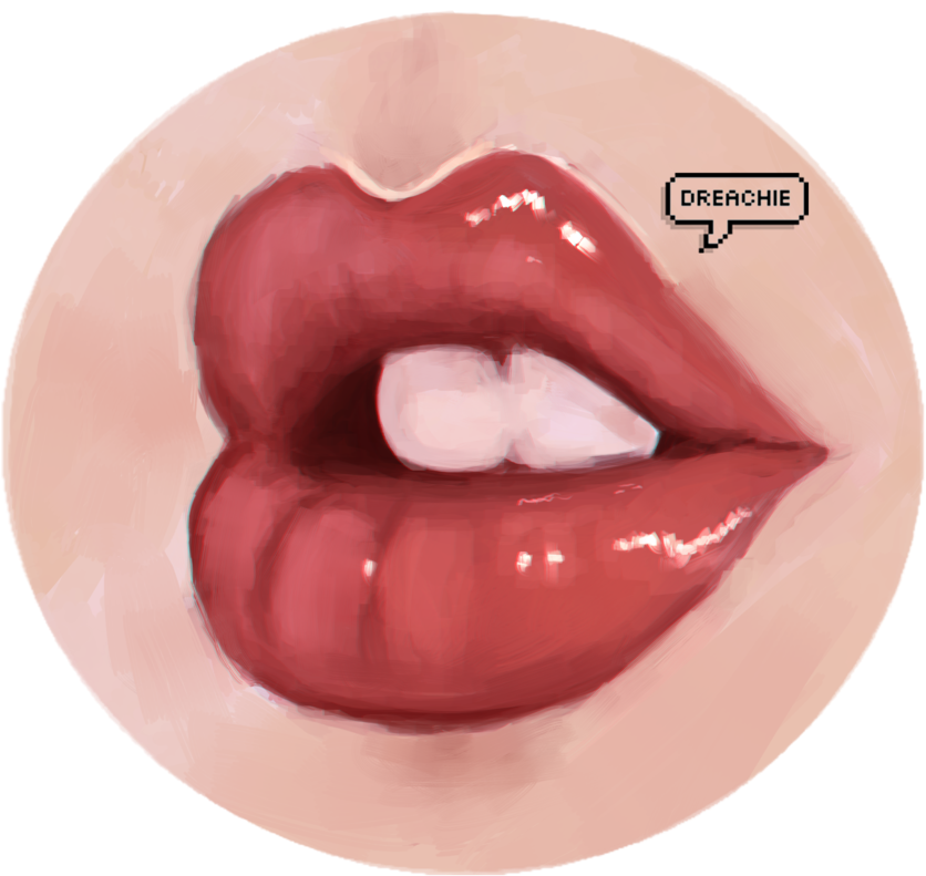 Glossy Tongue Png Lip Doodle