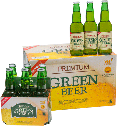 Australian Beer Green Bottle