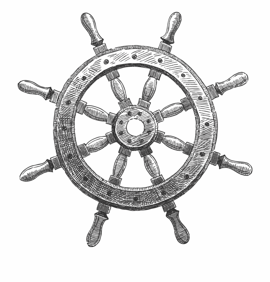 Ship Wheel Png Transparent Boat Steering Wheel Black