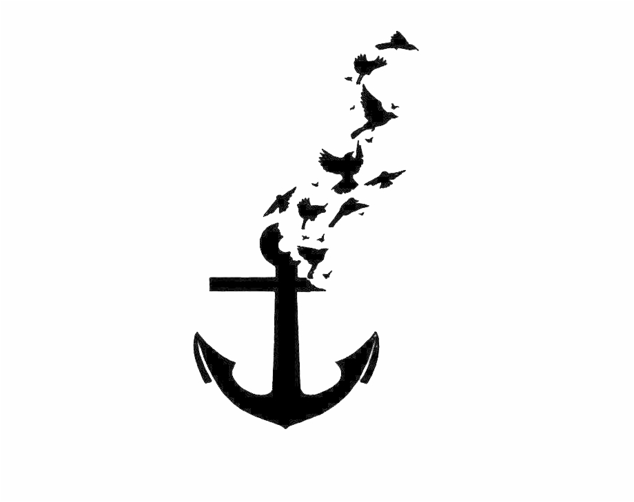 Wall Tattoo Decal Bird Anchor Png Free Photo