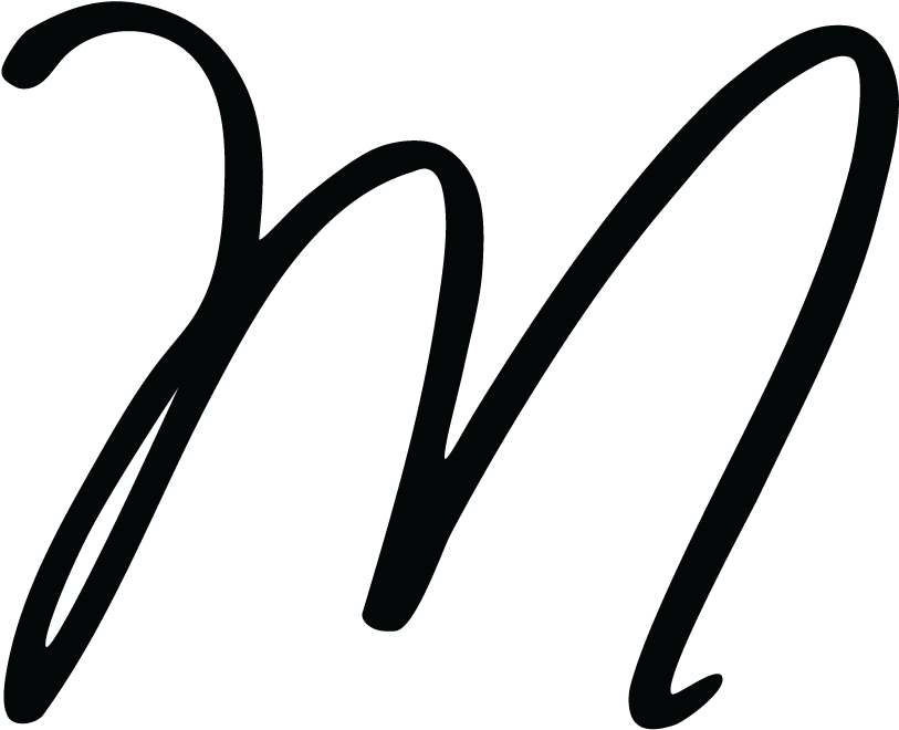 Megandallacamina Logo M Calligraphy