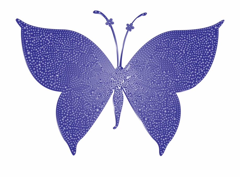 Big Image Transparent Background Gold Butterfly