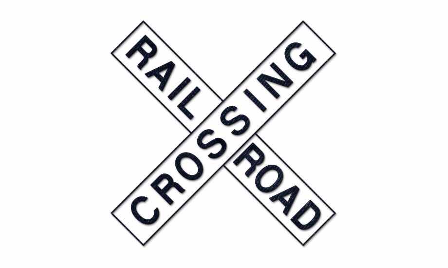 Rail Road Crossing Clipart 411886 Dark Blue Denim