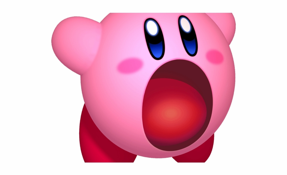 Kirby Clipart Fighting Kirby With Mouth Open