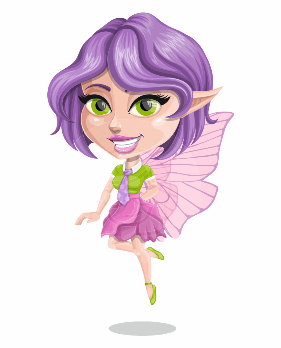 Fairy Tale Vector Cartoon Character Aka Lora Fairy