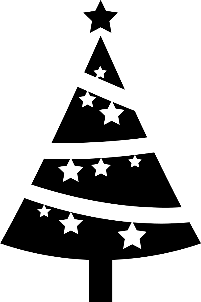 Christmas Tree Ornamented With Stars Comments Christmas Tree
