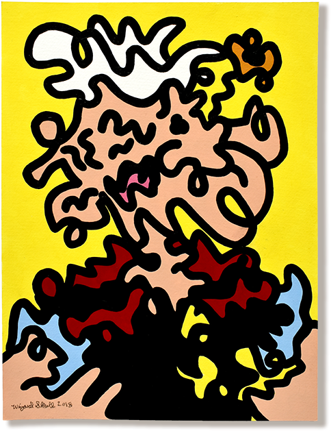 Wiggly Popeye By Wizard Skull Moosey Art Visual