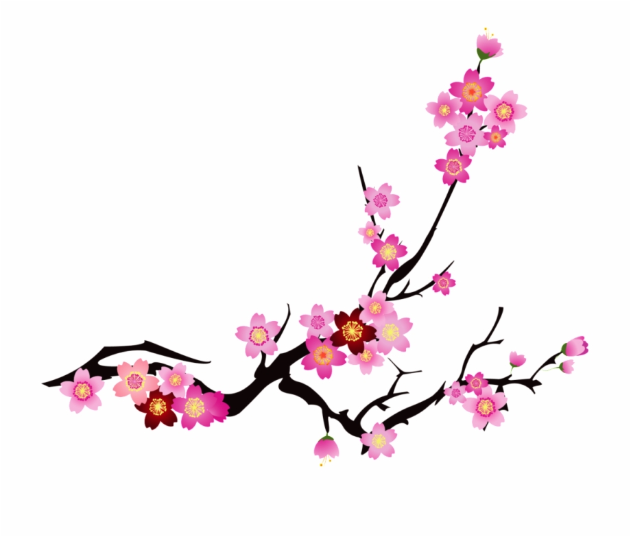Chinese Pagoda Clip Art Cherry Blossom Vector Png
