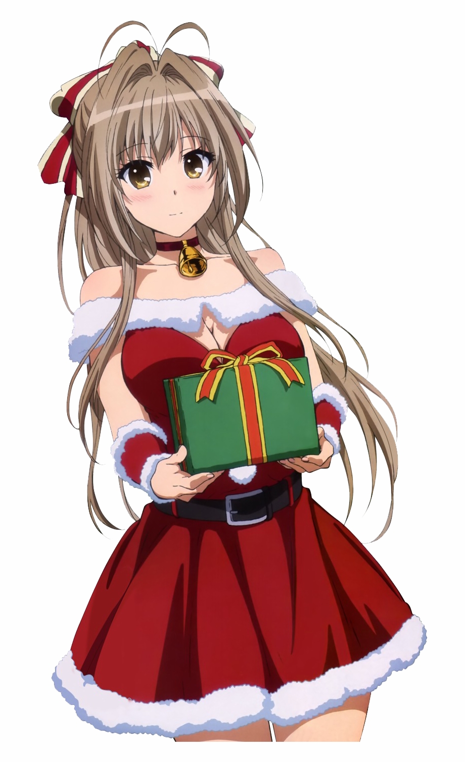 The Anime Character Is Dressed Up As A Christmas Girl Background Christmas  Picture Find Background Image And Wallpaper for Free Download